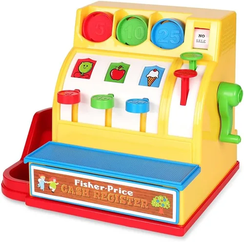 Miniatura 3 de Fisher-Price Classics - Caja Registradora Retro - Gran Regalo Pre-Escolar para Niñas y Niños, Niños y Pequeños, Regalo de Cumpleaños, Navidad