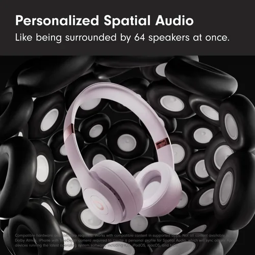 Miniatura 2 de Beats Solo 4 - Auriculares inalámbricos Bluetooth en la oreja, compatibles con Apple y Android, hasta 50 horas de duración de la batería, color rosa