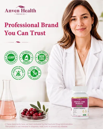 Miniatura 8 de Probióticos vaginales para mujeres, equilibrio de pH y apoyo de olores saludables con lactobacillus, prebióticos y arándanos, 60 mil millones