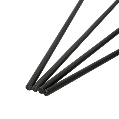 Miniatura 3 de 4 varillas de fibra de carbono de 0.069 pulgadas de diámetro, barra esmerilada sólida de 0.059 in de longitud, utilizada para cometa, aviones