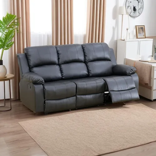Miniatura 35 de A Ainehome Juego de sofá reclinable de lujo para sala de estar, juego de sofá reclinable de cuero y sillas de dos plazas, juegos de muebles de sala
