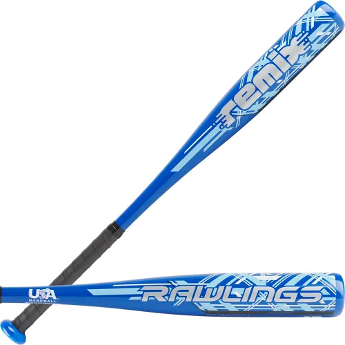 Miniatura 11 de Rawlings Remix T-Ball Bat USA Baseball & Softball -12 Drop 2 1/4" Barrel 1 Pc. Aluminum Negro