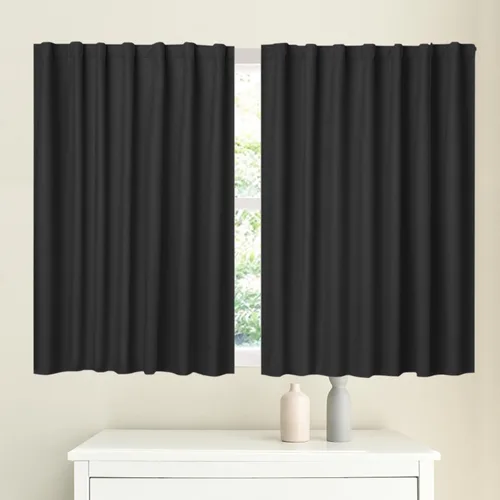 Miniatura 31 de Muamar Cortinas opacas sin taladro, paneles de cortina para ventana fáciles de instalar, juego de 2 paneles de cortinas portátiles para dormitorio