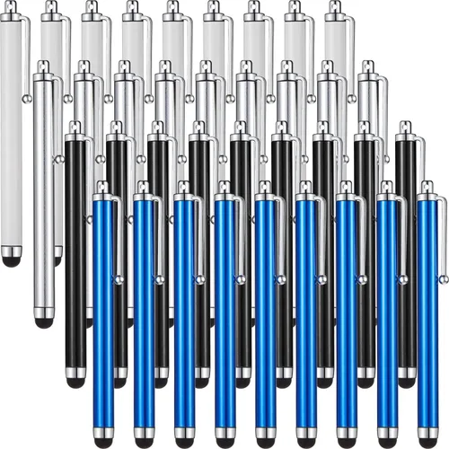 Miniatura 9 de Outus Paquete de 36 lápices capacitivos para pantallas táctiles, paquete de aula a granel con punta de goma suave, lápiz capacitivo para niños