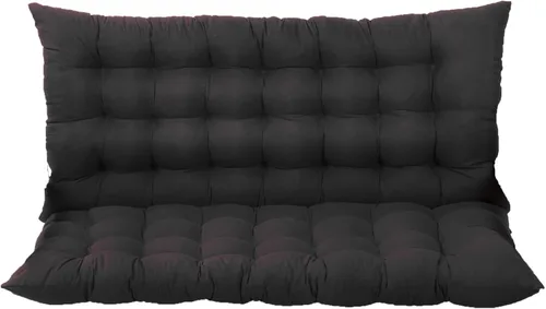 Cojín de banco grueso con respaldo, cojín para silla columpio con lazos, cojines de repuesto para columpio al aire libre para jardín, patio, cocina,