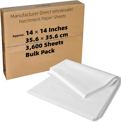 Miniatura 17 de Cuadrados de papel pergamino pequeños comerciales de 4 x 4 pulgadas (43,200 hojas), sin blanquear, antiadherentes, precortados, para envoltorios