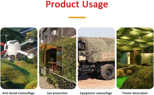 Miniatura 3 de Red de camuflaje de tela Oxford de poliéster 210D,Camping al aire libre militar caza selva, jardín, pérgola, fiesta temática decorativa protector