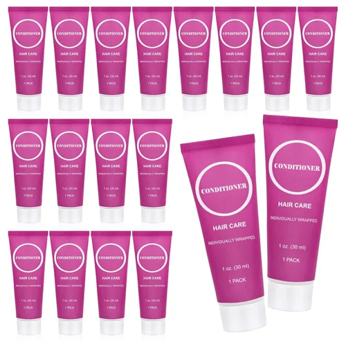 Miniatura 9 de Acondicionador de tamaño de viaje a granel, mini muestra de cabello envuelta individualmente, acondicionador pequeño para hombres y mujeres