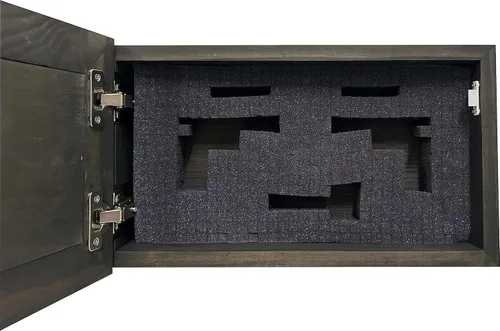 Miniatura 5 de Bellewood Designs Decoración de pared personalizable para armario de armas, caja fuerte personalizada para guardar tu pistola de forma segura a