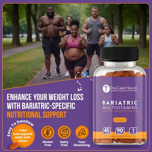 Miniatura 5 de ProCare Health Multivitamínico bariátrico con hierro de 45 mg (90 tabletas fáciles de tragar) – Vitaminas bariátricas postoperatorias para píldoras