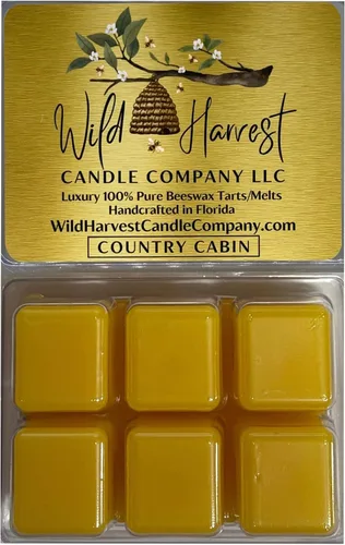 Miniatura 11 de Primera Respiración del Otoño Perfumado, 1 Paquete de Cera de Abejas Pura Derretida para Calentadores, Wild Harvest Candle Company, Tartas Cúbicas