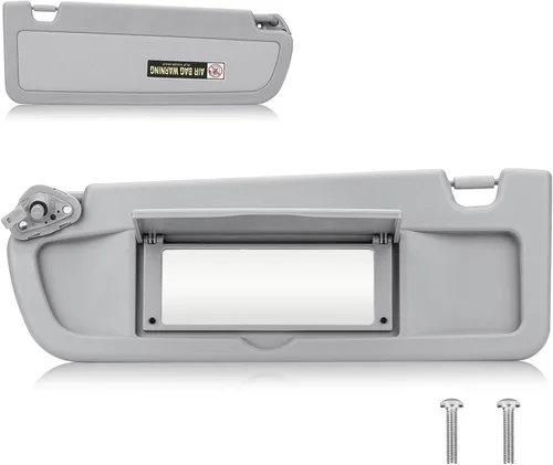 Visera solar para Honda Civic EX LX Sedan SI Coupe 2006-2011, lado del conductor izquierdo, repuesto gris 83280-SNA-A01ZA