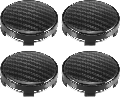 X AUTOHAUX 4 tapacubos centrales de rueda de 2.362 in, cubiertas de tapacubos para llantas, piezas de tapa de cubo para automóvil, color negro,