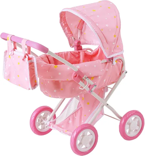 Olivia's Little World - Carriola de Paseo con Cuna para Muñecas, Carriola de Muñecas para Niñas de 3, 4, 5 Años, Carriola de Juguetes para Niños