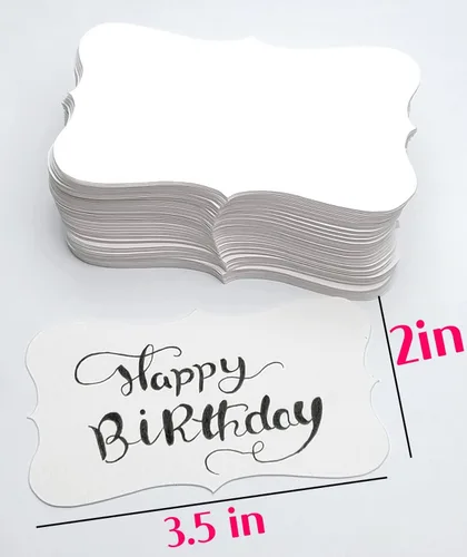 Miniatura 2 de 3.5 x 2 tarjetas de índice en blanco, extra blancas (blanco cálido suave, no blanco puro), cartulina gruesa de 10.58 oz/m², paquete de 100