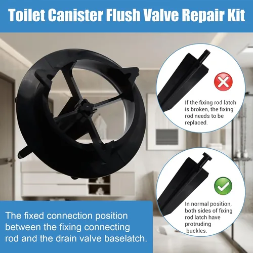 Miniatura 4 de Kit de reemplazo de válvula de descarga de recipiente Hebewater, compatible con Kohler GP1229656, K-1188999, K-1188998, para sistema AquaPiston, 1
