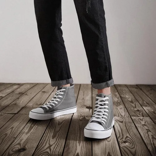 Miniatura 22 de ZGR Tenis de lona para hombre, con cordones, clásicos, casuales, para caminar