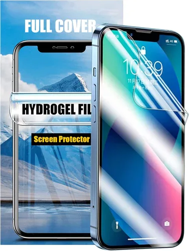 LOOKSEVEN Paquete de 3 películas de hidrogel para iPhone 14 Pro Max, protector de pantalla de TPU suave transparente de alta sensibilidad (no