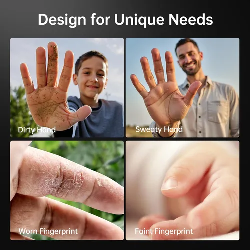 Miniatura 4 de NUTOMO Palm Vein Smart Lock: cerradura de palma para puerta de entrada sin llave, teclado WiFi integrado, cerrojo digital electrónico con control