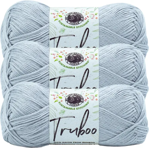 Miniatura 31 de (1 Madeja) Lion Brand Yarn Truboo Yarn, Aguamarina