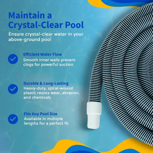 Miniatura 6 de Haviland NA101 - Manguera de piscina Forger Loop, 18 pies x 1-1/4 pulgadas, azul/blanco