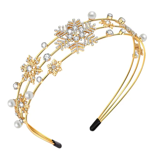 Miniatura 20 de Diadema de Halloween para Mujeres Banda de Cabello de Araña de Cristal Aro de Cabello Ancho de Aleación Dorada Accesorios de Halloween