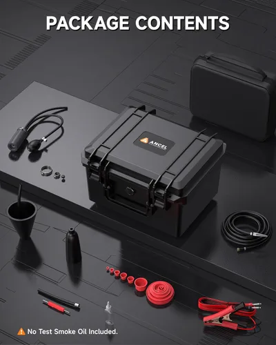 Miniatura 8 de ANCEL Máquina de humo automotriz L8000 Probador de fugas de diagnóstico de modo dual para sistemas EVAP y Turbo Bomba de aire integrada y LCD a