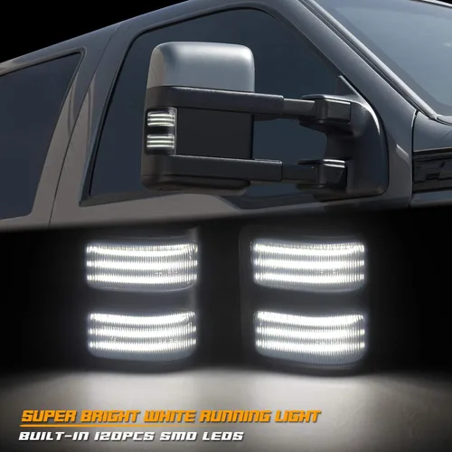 Miniatura 3 de Luces intermitentes secuenciales para espejo lateral Switchback de 3 filas, luces direccionales LED compatibles con Ford F250 F350 F450 Super Duty