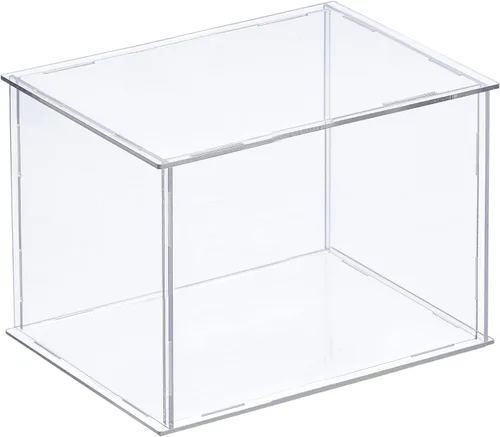 Miniatura 10 de MECCANIXITY Vitrina de acrílico Caja de plástico transparente montar escaparate a prueba de polvo 14x6.3x4.1 pulgadas para artículos coleccionables