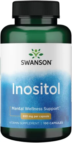 Swanson Inositol 650 Miligramos 100 Cápsulas