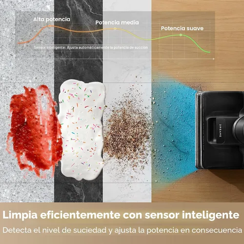 Miniatura 8 de DREAME H12 Pro Gen2 - Trapeador al vacío, aspiradora húmeda y seca de 0 enredos, aspiradora inalámbrica todo en uno para suelos duros, máquina