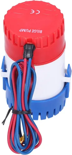 Miniatura 8 de Kit de bomba de sentina sumergible marina automática 12V/24V 350-1100GPH, eje de acero inoxidable, carcasa ABS, filtro fácil de limpiar para drenaje