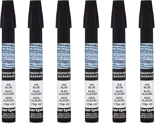 Miniatura 9 de AD Marker Chartpak - Marcadores de retoque de marco de madera, Tri-Nib, juego de 9 colores de veta de madera, 1 cada uno (FTM9)