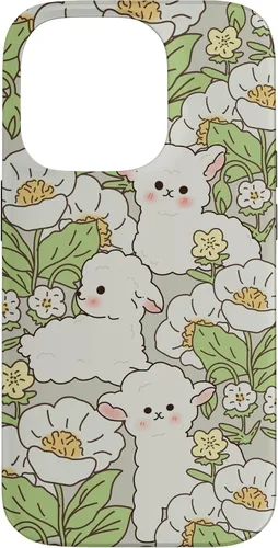 Miniatura 16 de Funda para iPhone 11 Pro Max con diseño de margaritas y cordero, flores de granjero