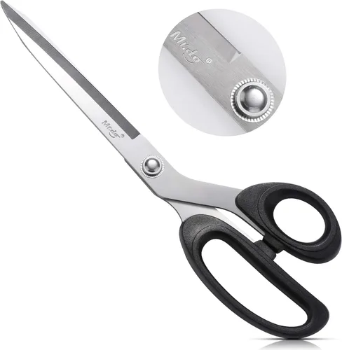 Miniatura 2 de Mr.do Tijeras de tela de 10 pulgadas, tijeras de costura multiusos, tijeras de tela afiladas y resistentes para cortar ropa, cuero, tijeras