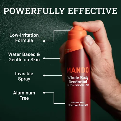 Miniatura 3 de Mando Desodorante de cuerpo entero para hombres – Desodorante en aerosol invisible – Control de olores de 72 horas – Fórmula de baja irritación
