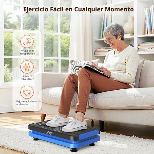 Miniatura 6 de AXV Vibration Plate Fitness Platform Exercise Machine Vibrating Shaking Full Body Shaker Workout Vibrate Stand Shake Board Sport Gym for Weight Loss