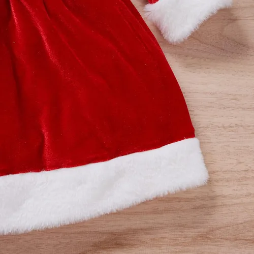 Miniatura 6 de Toddler Girl Christmas Dress for First Christmas Baby Girl Outfit Little Girls Santa Red Dresses with Hat 0-6 Years