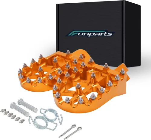 Miniatura 8 de Funparts Estriberas para Dirt Bike Estriberas de Motocicleta Pedales Reposapiés CNC para Apollo RFZ 125 DBX15 X18 X19 Tao Tao DB17 DB27 SSR