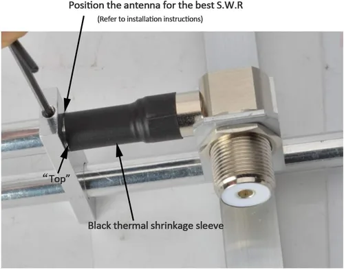 Miniatura 6 de HYS YAGI Antena 9dBi de alta ganancia UHF 27.6 in Base Antena (400-470MHz) Antena exterior de 5 elementos para radioaficionados, GMRS, sistemas
