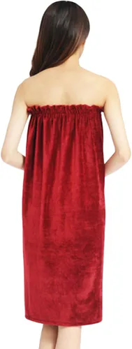 Miniatura 2 de FakeFace Vestido de toalla de tubo, para mujeres, adolescentes, niñas, spa, ducha, baño, toalla de baño, toalla de baño, cubierta envolvente