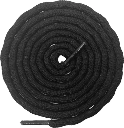 DELELE - 2 pares de cordones redondos para tenis, con tejido cruzado y ondulado, resistentes y antideslizantes, duraderos, para montañismo y