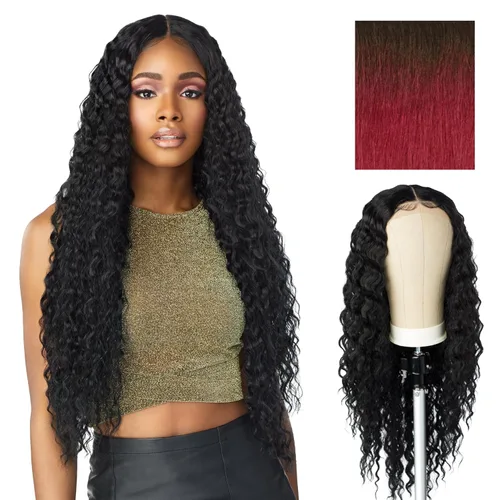 Miniatura 13 de Sensationnel Butta Lace Wigs - Unidad 3 Extra Ancha Raya Profunda de 5 Pulgadas Peluca Sintética Línea de Cabello Predesfilada Sin Pegamento Frente