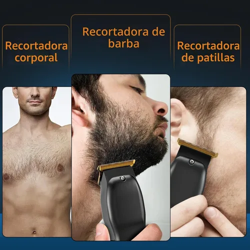 Miniatura 7 de Recortador de Barba Elehomyou para Hombres - Recortadores de Pelo y Navaja Recargables para Hombres, Cortapelos Inalámbrico para Rostro, Cuello