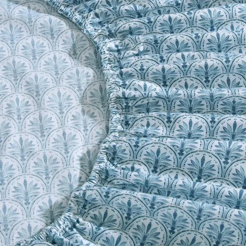 Miniatura 4 de Tommy Bahama - Juego de sábanas tamaño King, ropa de cama de percal de algodón súper suave con fundas a juego, juego de ropa de cama tropical, Batik