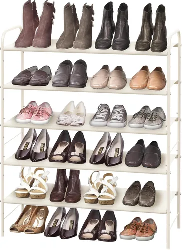 Miniatura 17 de Simple Houseware - Organizador de almacenamiento para zapatero de 2 niveles, color bronce