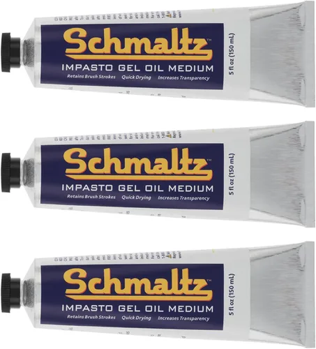 Schmaltz Artist Oil Impasto Gel - Tubo mediano de 5.1 fl oz, gel Impasto de secado rápido para aumentar el brillo y el volumen, mejorar la