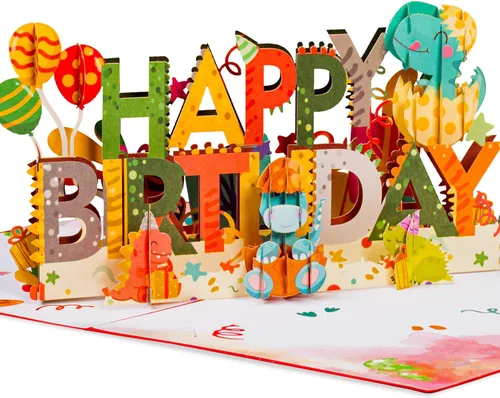 Miniatura 8 de Paper Love Tarjeta de cumpleaños desplegable 3D, mariposa, para adultos y niños, cubierta de 5 x 7 pulgadas, incluye sobre y etiqueta para notas