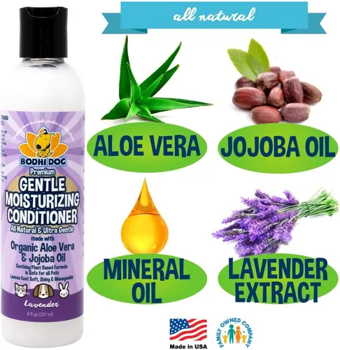 Miniatura 5 de Bodhi Dog Acondicionador hidratante suave para perros, fórmula calmante a base de plantas con aloe vera y aceite de jojoba, hidrata y suaviza