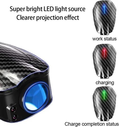 Miniatura 4 de Lámpara de proyector LED recargable para puerta de coche, 2